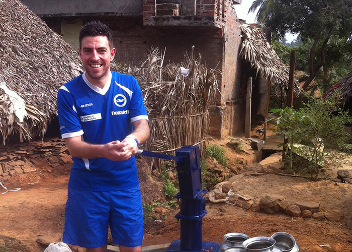 Carl at one of the AITC sponsored wells