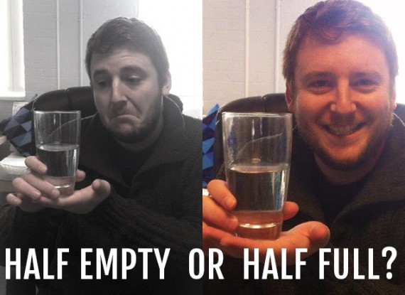 Half empty full